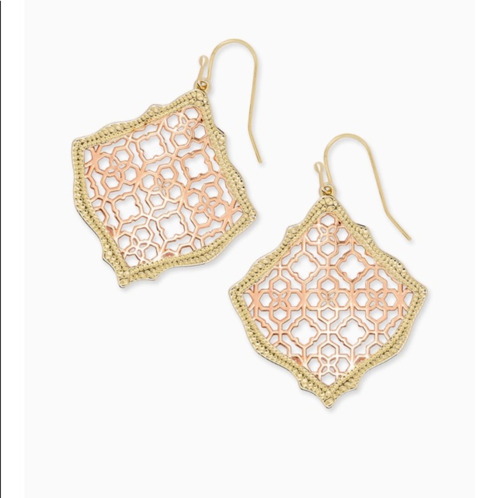 Kendra Scott Kirsten Filigree Dangle Earrings NEW - Picture 2 of 7